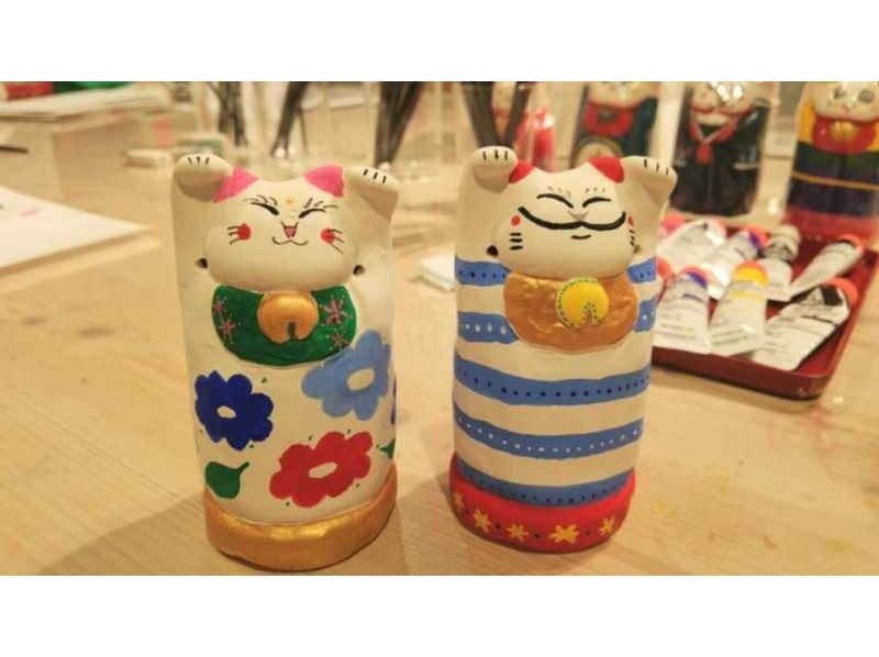 〔岡山・絵付け体験〕　オリジナルの招き猫の絵付け体験を楽しもう