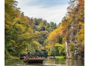 【岩手・一ノ関】猊鼻渓と世界遺産中尊寺・毛越寺と厳美渓観光 オリジナルランチ付きツアーの画像