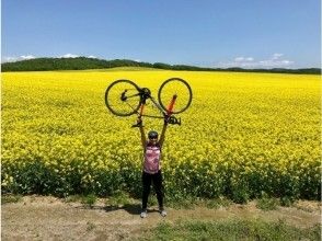 【北海道・安平町】★女性にオススメ★1日10名・サイクリングで絶景の菜の花畑を巡る♪♪♪