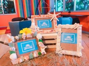 聖誕特惠！接受當日預約！ 【沖繩，宮古島】適合全家老少，歡迎兒童！用珊瑚和貝殼製作您專屬的原創相框！