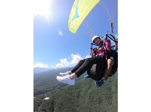 [Nagano Prefecture Fujimi Panorama] To the sky with a tandem (two-seater) flight with the highest altitude difference of 800m in Honshuの画像