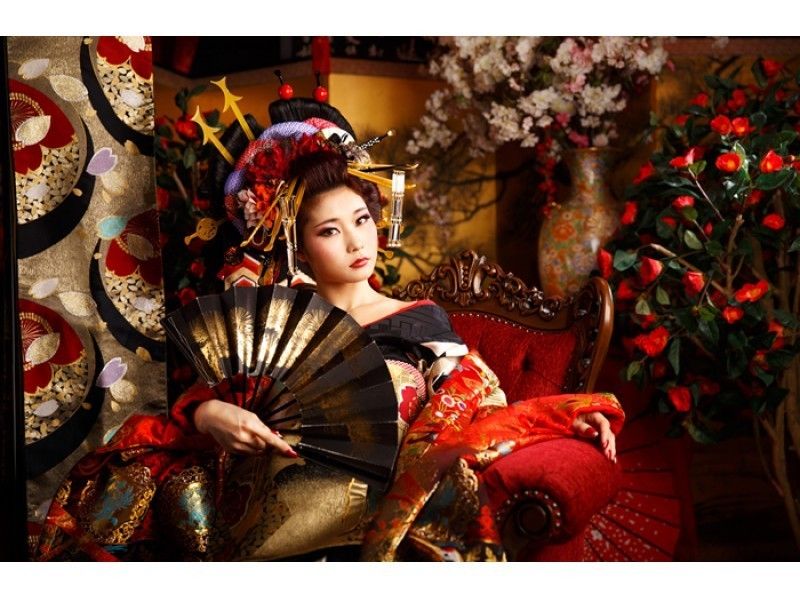 【東京・浅草】花魁体験・スタジオ撮影「牡丹(ラグジュアリー)」プラン