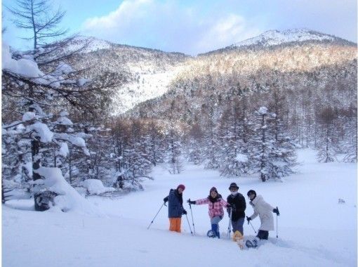 【あさま軽井沢／長野 群馬】スノーシューハイキング たっぷり1day『雪原バックカントリー』　☆パウダースノー満喫！湯の丸スキー場周辺の画像