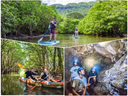 [Iriomote Island/Half-day] World Heritage Adventure Tour (Choose from SUP or Canoe & Cave Exploration) [Free photo data/equipment rental] SALE!の画像