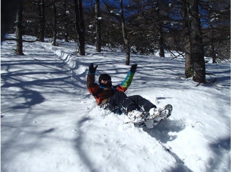 【あさま軽井沢／長野・群馬】スノーシュー ×大人の雪山そり滑り1日ツアー『スノースライディング』☆バックカントリースノーシュー◎高峰温泉周辺の紹介画像