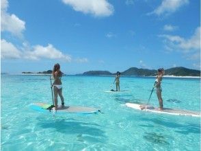 【沖縄・名護】初心者だけのサップ体験！西海岸の綺麗なサンゴ礁の上をクルージング！！