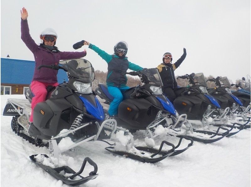 【北海道・ニセコ】スノーモビルガイドツアー　60Ａ　貸切プライベートツアー・大雪原コース（３台～）