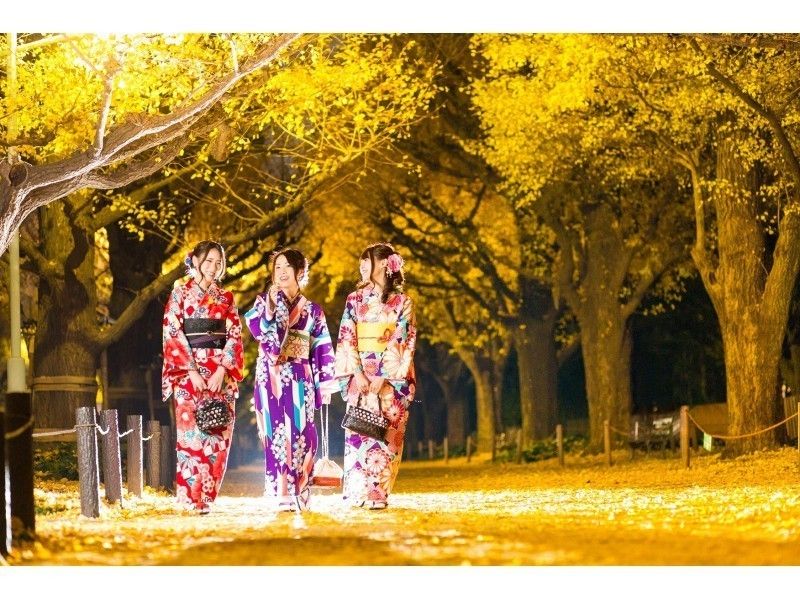【東京・新宿・着物レンタル】ヘアセット付き!本格着物一式レンタル&着付けプラン(9月まで)