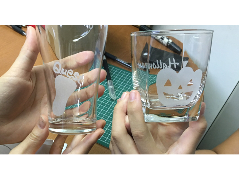 【東京・渋谷・外苑】サンドブラスト体験・簡単シールで小学1年生から体験できる安心コース♪