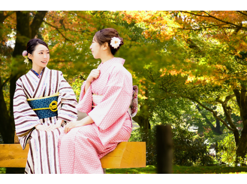 【吉祥寺・着物レンタル】ヘアセット付き！本格着物一式レンタル＆着付けプラン！（9月まで）の画像