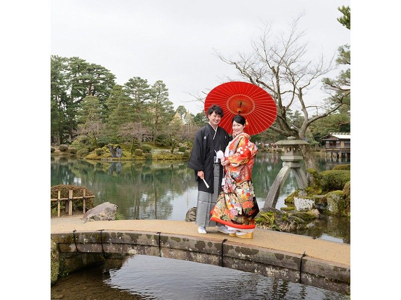  【石川県・金沢市・婚礼写真】金沢の和装(兼六園)・洋装(芸術村)ロケーション