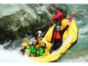 [Tokushima ・ Yoshino River ・ Rainfall River going down】 Yoshino River half-day course【 Rafting]の画像