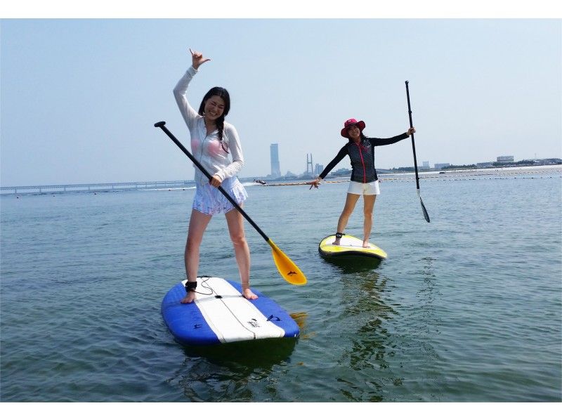 【大阪・関西空港前】サクッと大人気のSUPを体験！お手軽60分コース・写真・動画サービス