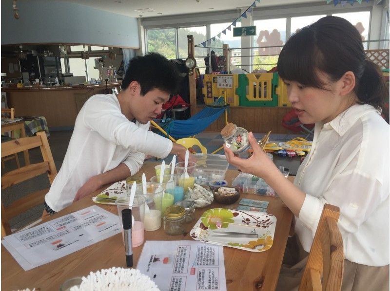 海の中を再現!世界で1つだけのオリジナルジェルキャンドル作り体験