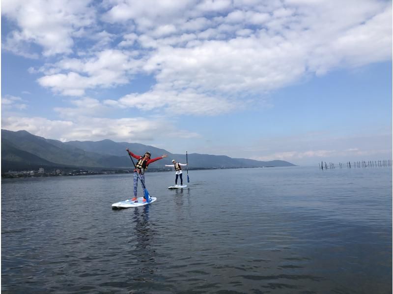 [Shiga / Lake Biwa] Rental SUP improvement course (for experienced people) in beautiful Lake Biwa