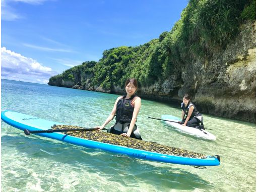 【沖縄・古宇利島】スタンドアップパドル（SUP）体験コース☆ガイド付き・貸切プラン☆高画質！GoPro動画無料サービスの画像