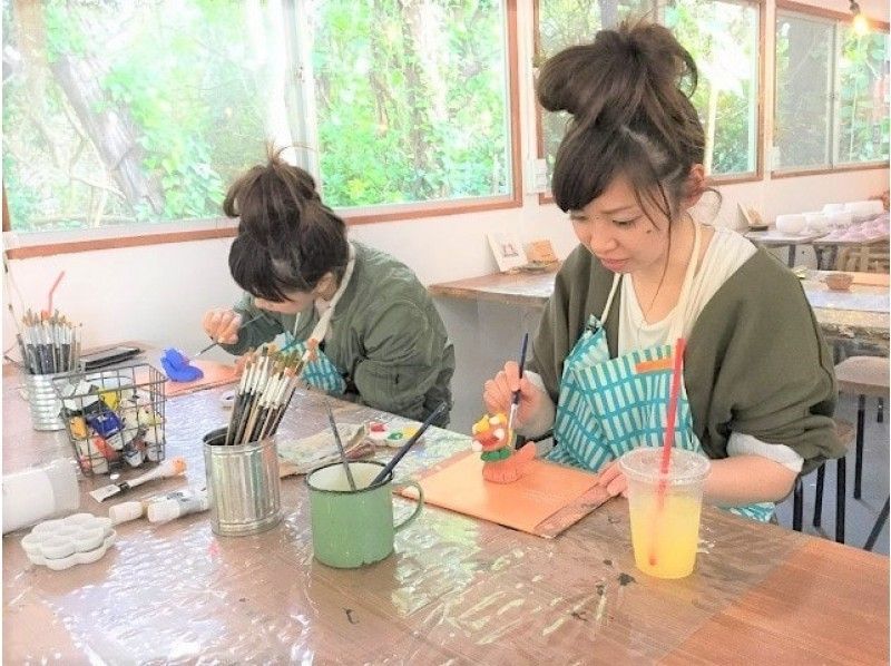 【沖縄・古宇利島・名護】シーサー作り&絵付け体験【沖縄ドリンク付】お持ち帰りOK!