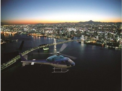 【千葉・浦安】TOKYOナイトクルーズ（ヘリコプタークルージング）　浦安ヘリポート発着 平日プランの画像