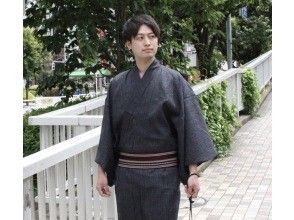 [Tokyo Gotanda] Male only! Let's go out smartly in the hot summer! Yukata Rental * No additional fee is required to return the next day!