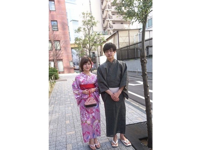 【東京・五反田】★男性限定★暑い夏も粋に出かけよう！浴衣レンタル　※翌日返却も追加代金不要！