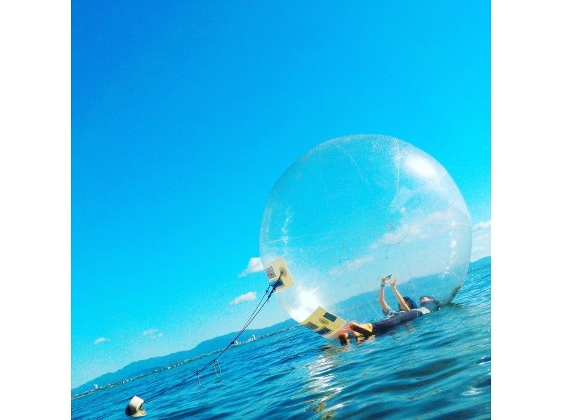 【滋賀・琵琶湖・NWWAウォーターボール】琵琶湖の上で浮遊体験！全写真無料でスマホにお送り致します★