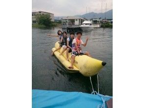 [Shiga / Lake Biwa] Towing tube (banana boat)