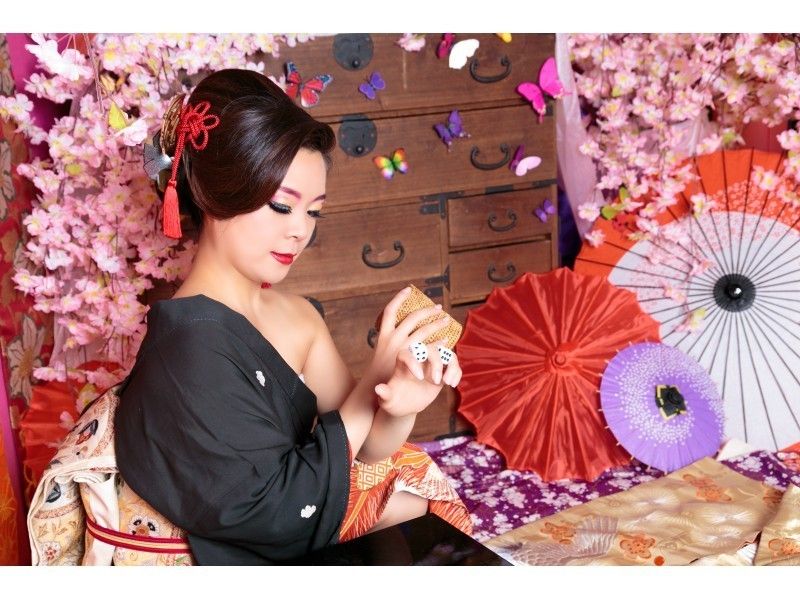【京都・清水高台寺】花魁体験★凛々しく！！博徒プラン