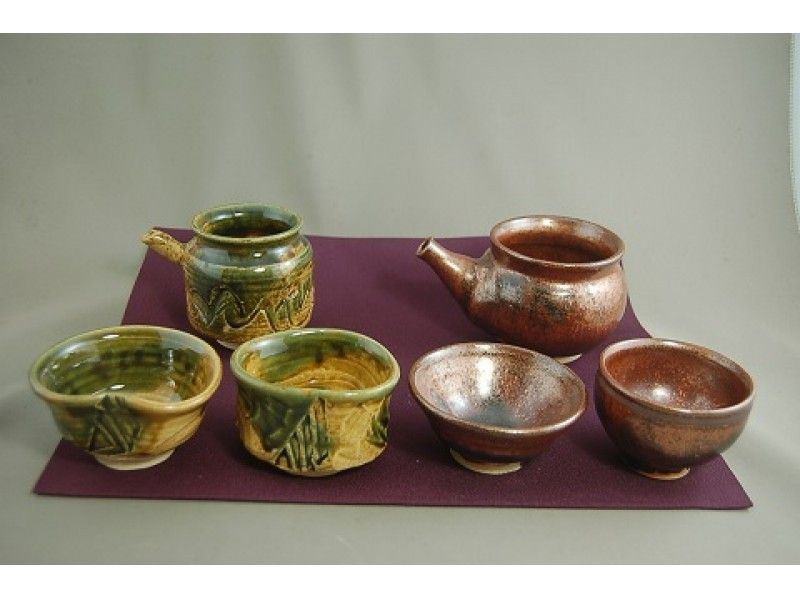 【極上体験陶芸】Aコース　酒器揃え　平ぐいのみ　ぐいのみ　酒注器３点セット