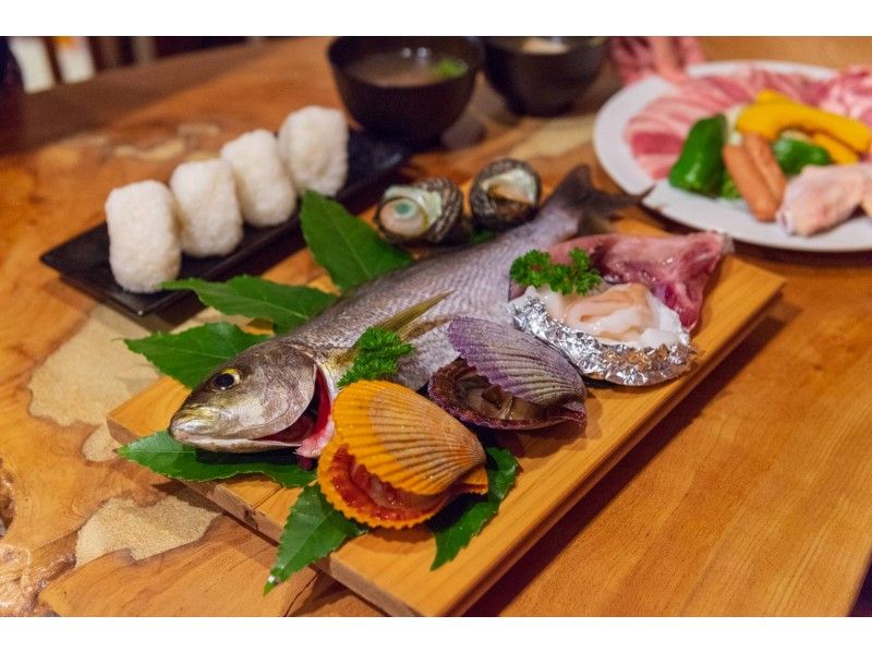 絶景テラスで海鮮BBQ &シーカヤックレンタル 手ぶらでOK