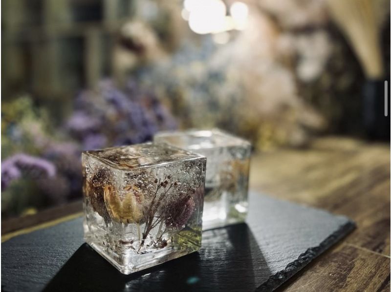 大阪・心斎橋駅徒歩3分】ドライフラワーで作る透明なキャンドル