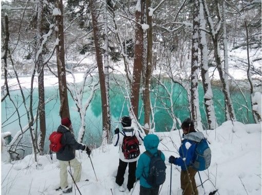 福島 裏磐梯 午前の部 少人数制で安心 青く輝く神秘の五色沼 スノーシューツアー レンタル代込 アクティビティジャパン