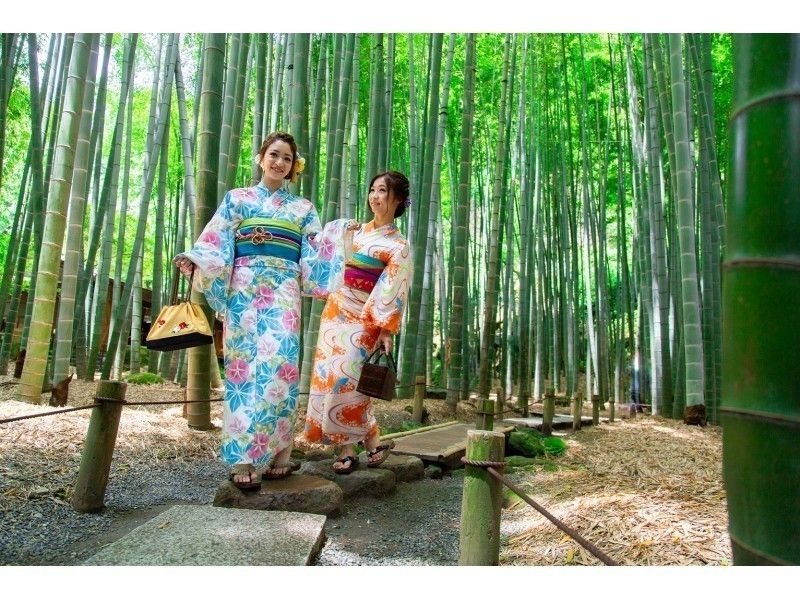 【金沢・浴衣レンタル】ヘアセット付き！雨の日は和傘無料貸出♪浴衣一式レンタル＆着付けプラン！