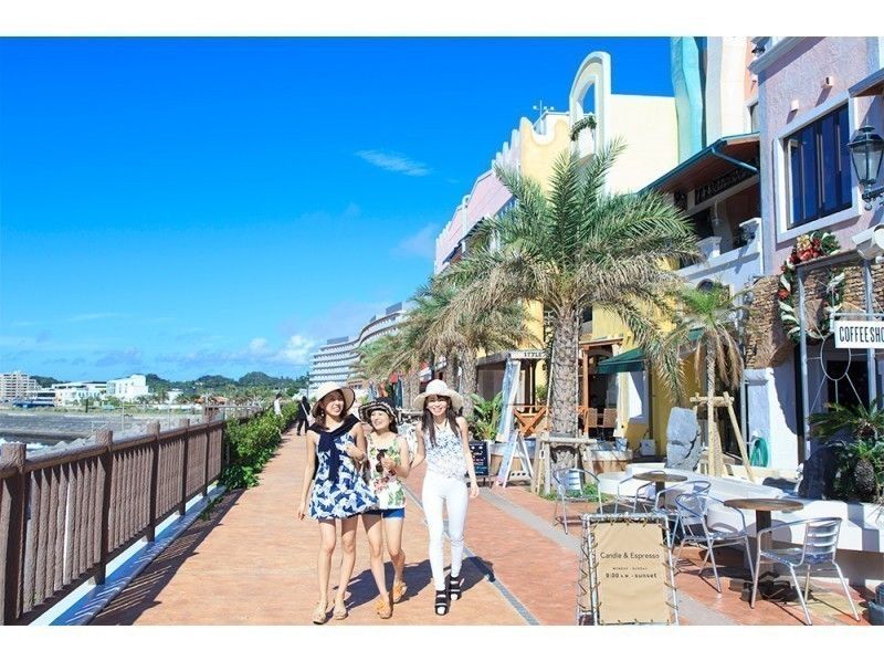 【沖縄・那覇発】美ら海水族館とブセナ海中展望塔・古宇利島・ アメリカンビレッジ(B-1コース)