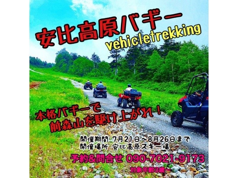 【安比高原バギー】ATV使用★山頂目目指して駆け上がれ！★大パノラマ岩手山＆八幡平の大絶景（1時間）