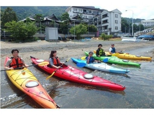 [Shizuoka/ Numazu · Izu] enjoy in a short time. half-day Kayak Enjoy the fun floating in the sea on the course!の画像