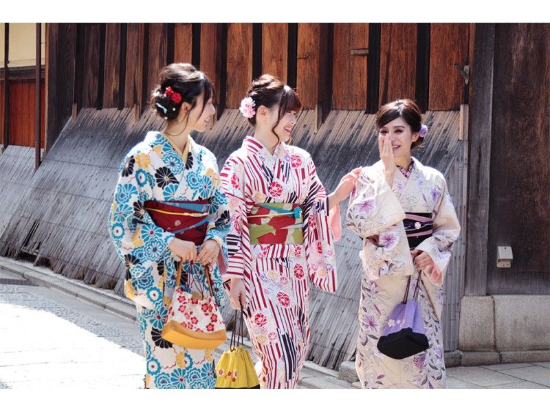 京都 四条 浴衣（着物）レンタル『グループプラン』20名～グループ割引