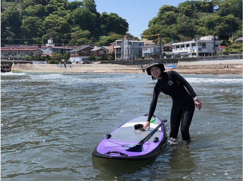 【鎌倉・坂ノ下】SUPレンタル+クラブハウス利用(シャワー、絶景屋上スカイビュー付き)2時間コース♪