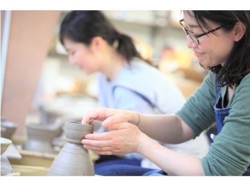 【東京銀座】電陶輪一日體驗課程☆開始吧♪也能轉動陶輪的陶藝快樂體驗☆の画像