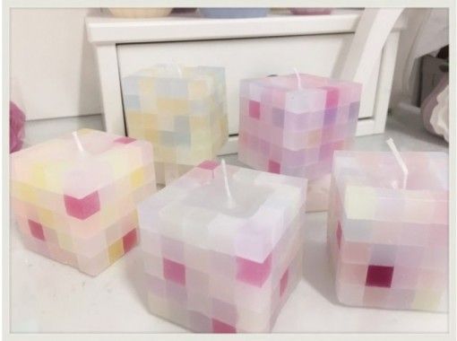 [Osaka / Umeda] Create two cute "tile candles" on top of each other! 5 minutes walk from Umeda station, recommended for couples!の画像