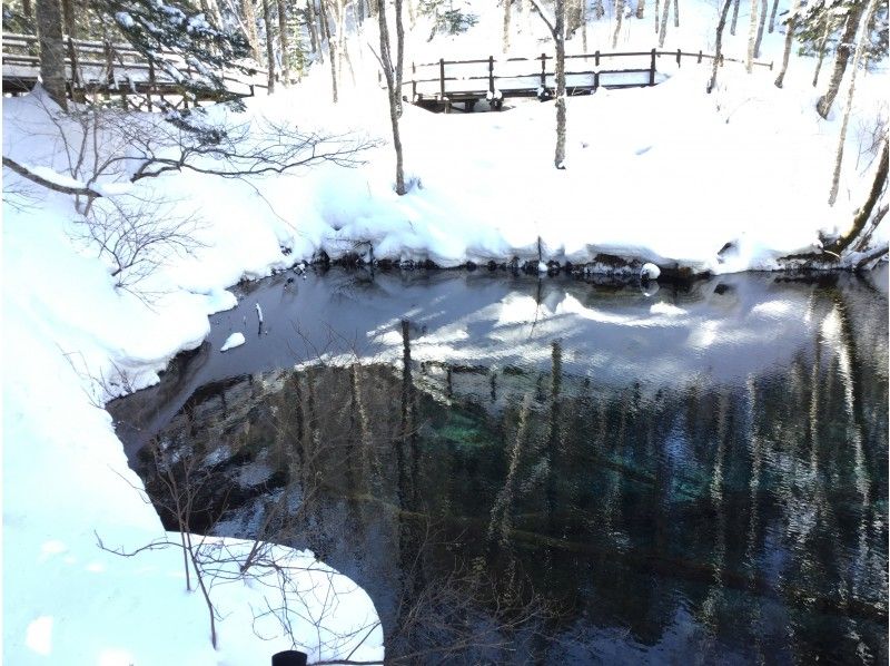 【北海道・知床】知床清里町・神の子池スノーシューイングツアー【無料送迎付】