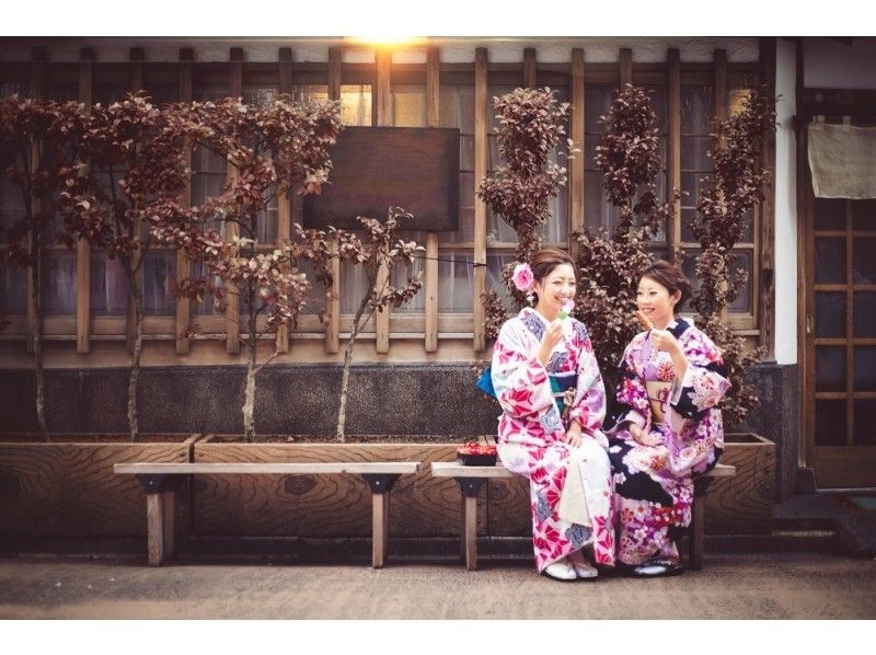 【金沢・兼六園・着物レンタル】ヘアセット付!本格着物一式レンタル&着付けプラン(9月まで)