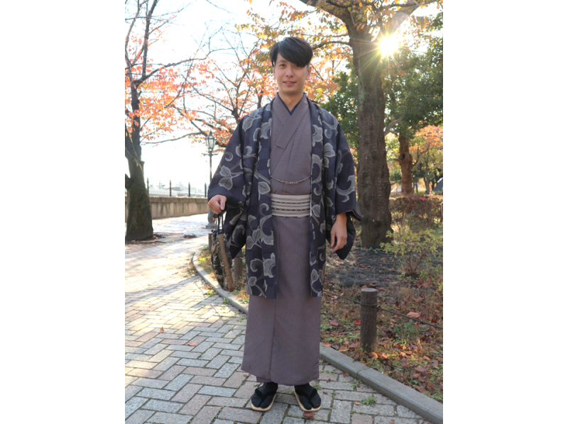 【東京・浅草】男性和服（1Day）着物・浴衣レンタルプラン・キリッと男前でびっくりさせましょう♡