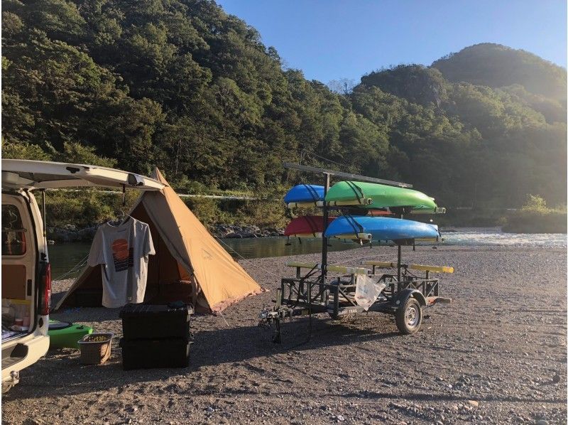 【岐阜・大垣市】星空カヤック&秋冬キャンプテント泊☆手ぶらで本格アウトドア体験