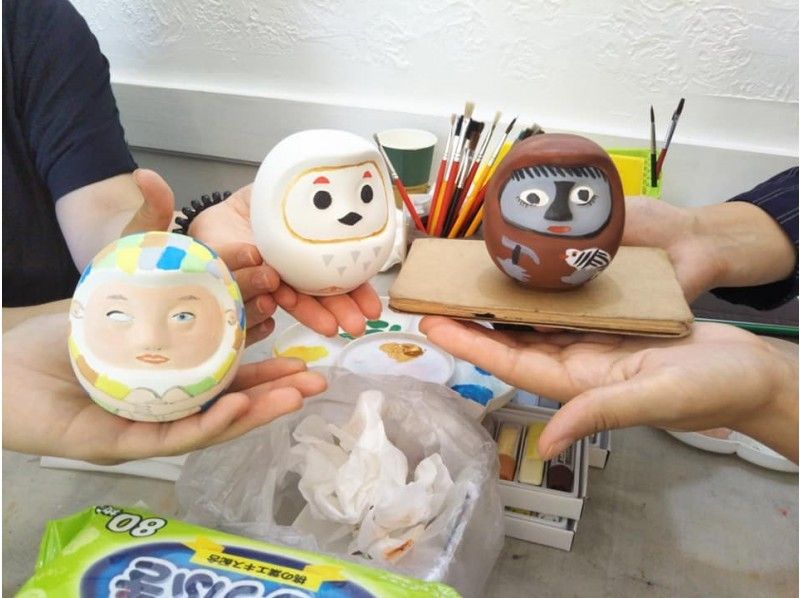 【 โตเกียว ·อาซากุสะ】ประสบการณ์การวาดภาพ Daruma! เด็กครอบครัวของคุณด้วยกันกรุณา♪の紹介画像