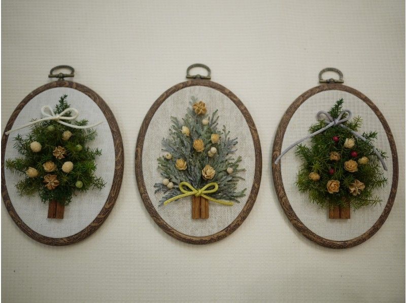 【愛知・名古屋】刺繍枠に作るフラワーアレンジ、カレイドフレーム体験レッスン