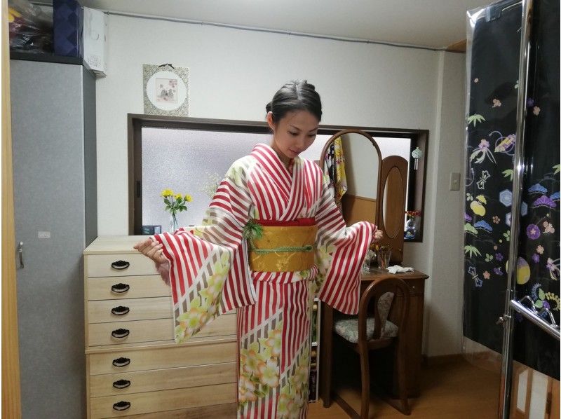 【京都・四条大宮】お出かけ前にご自身で着付けてみませんか？体験着付けコース☆お抹茶・お菓子付き♫　