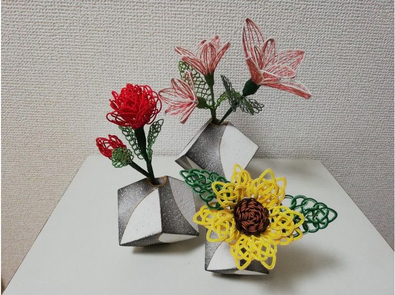 【京都・四条大宮】水引で髪飾りや帯飾りを創作！ハンドメイドコース☆お抹茶・お菓子付き♬