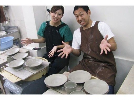 [Tokyo, Akabanebashi] Electric Wheel Course "Couple Plan" Pottery Date! Close to the Station! Same-day reservations accepted! [Autumn of Art!]の画像
