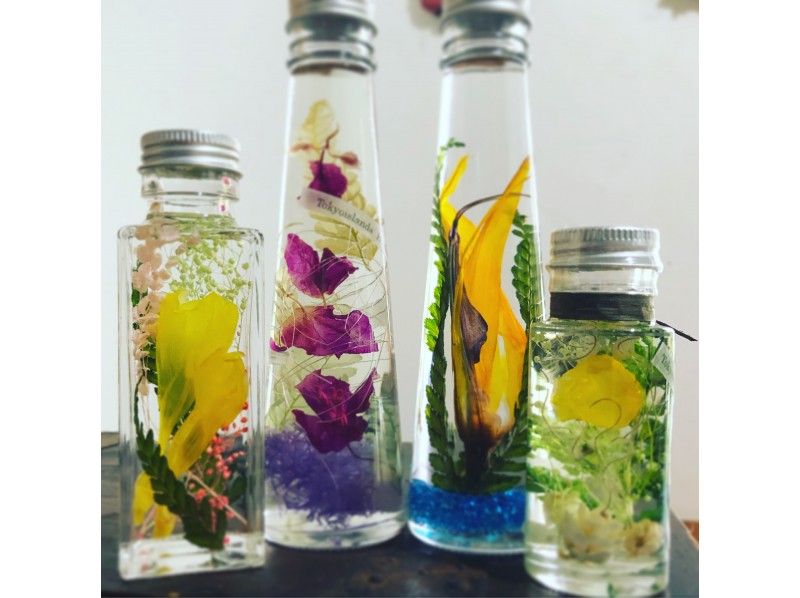 【東京・八丈島】ハーバリウム　島の植物や貝殻を使ったシマリウム作り