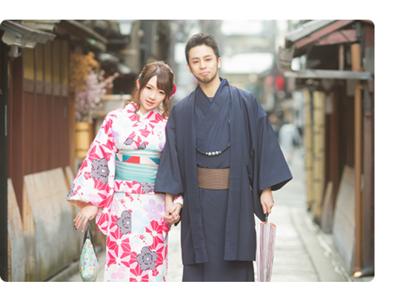 【 Kyoto · Higashiyama】 Kimono Rental ♡ Couples planの紹介画像